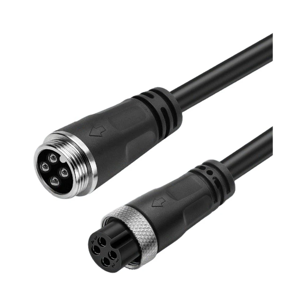 5 Pairs 2 Pin Waterproof Cable for LED Strips 20cm Length Male Female Connectors Nylon Jacket Copper Wire for Lighting