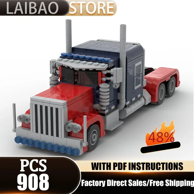 Champion Speed Cars Model Moc Building Blocks Movie Truck Model Technology Bricks DIY Assembly Street View Toys Gifts