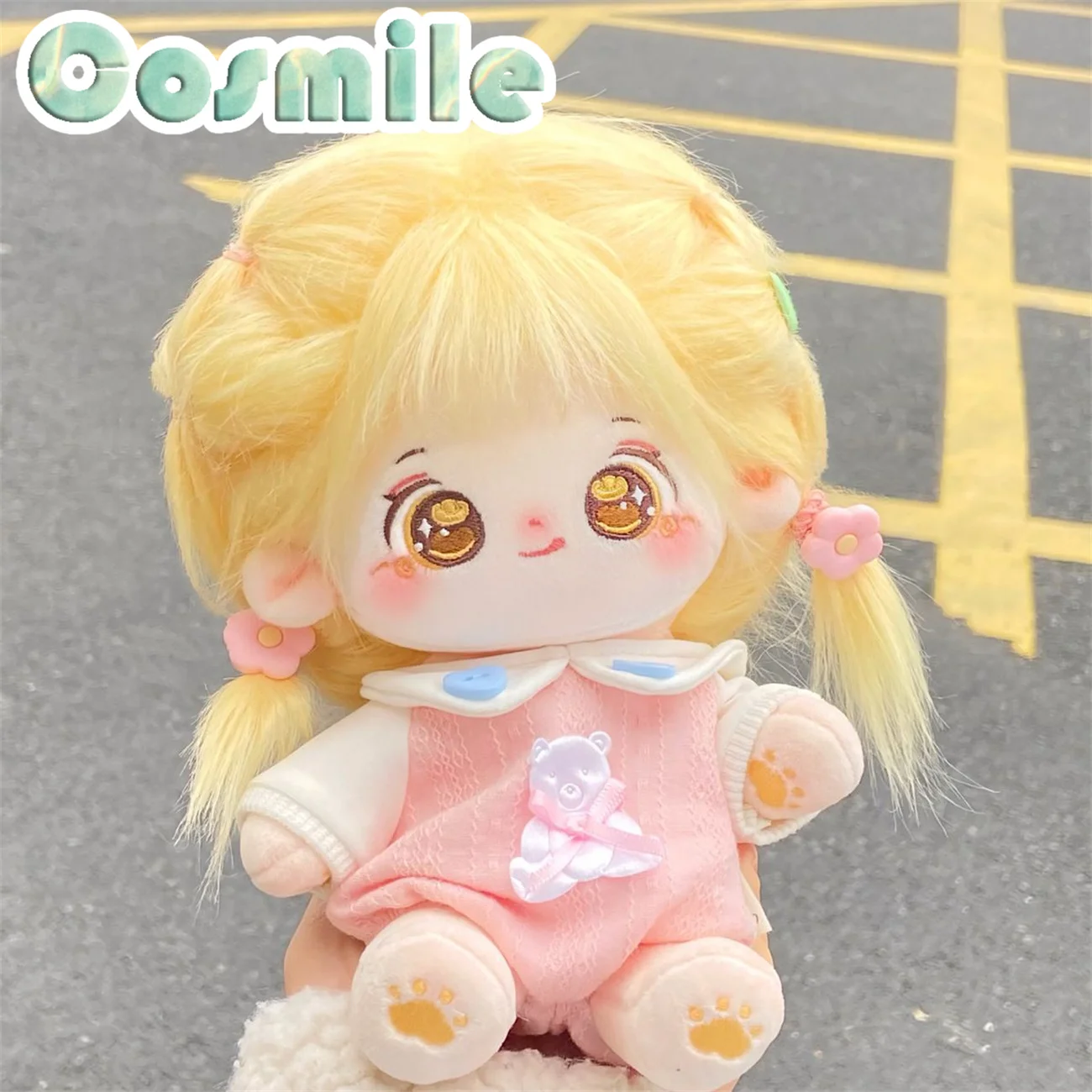 No Attributes Genki Idol Cute Girl Yellow Hair Tiancai Stuffed Plushie Plush 20cm Doll Only Body XY