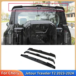 For Chery Jetour Traveler T2 2023-2024 Rear Roof Trunk Lid Car Spoiler Tail Wings ABS Body Kit Tuning Exterior Accessories Parts