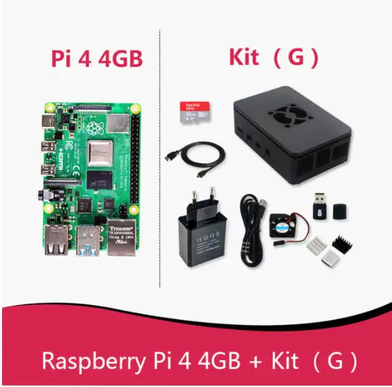 Raspberry Pi 4 Model B (4B), Available with 1GB / 2GB / 4GB / 8GB