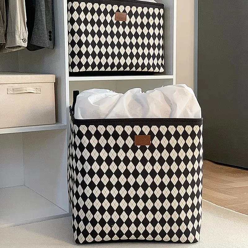 

Quilt Storage Bag with Drawstring, Waterproof Moisture-Proof Basket, Heavy-Duty Canvas Bin for Bedding, Seasonal Storage