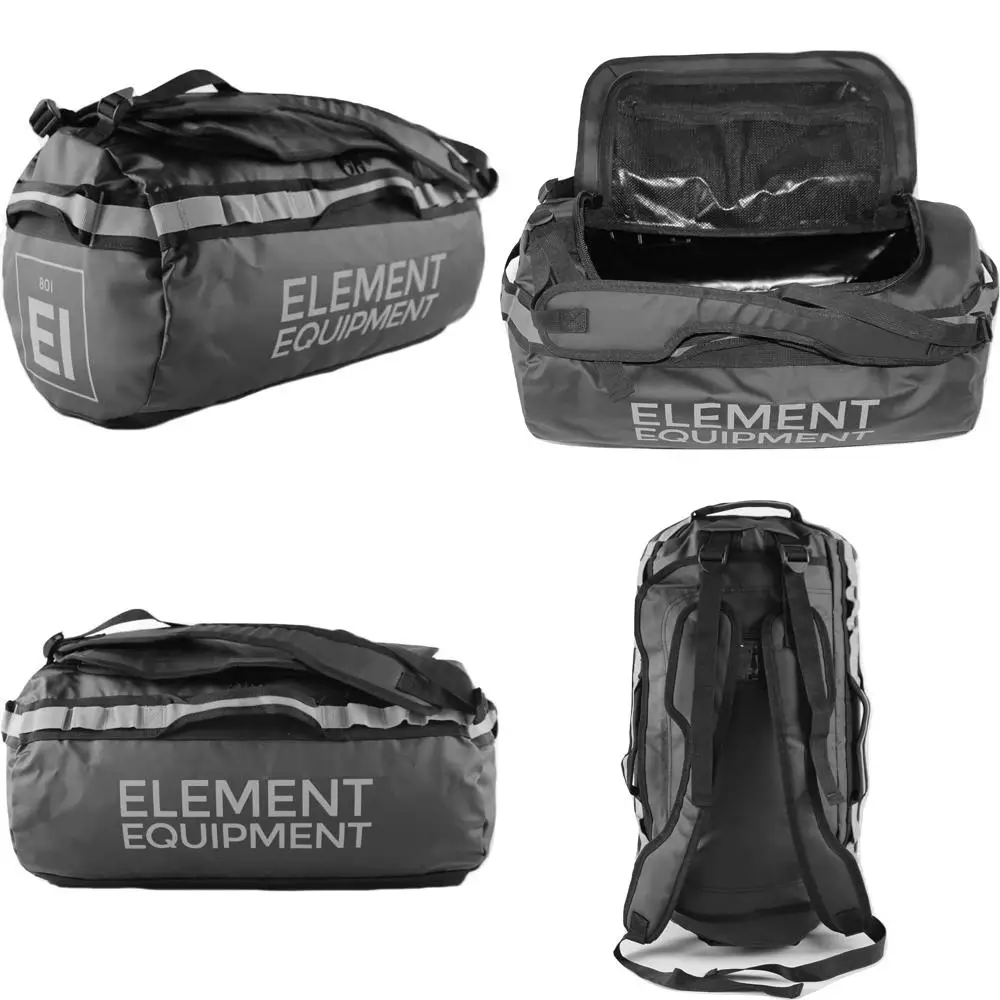 

Водонепроницаемая большая серо-черная спортивная сумка с лямками для уличного снаряжения и приключений Trailhead