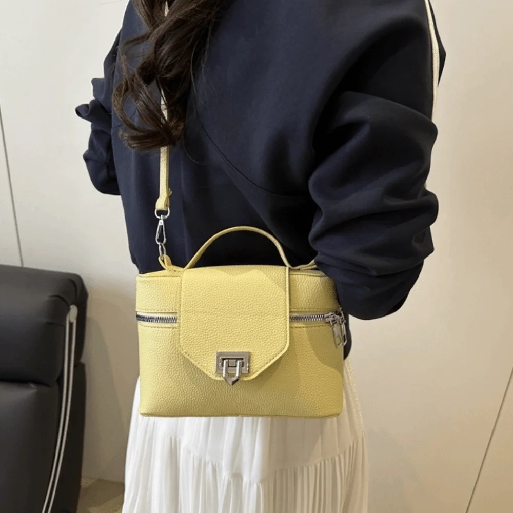 

Fashion Solid Color Square Box Bag Stylish Small Square Crossbody Bag Leisure Versatile Women's Handbags Girls