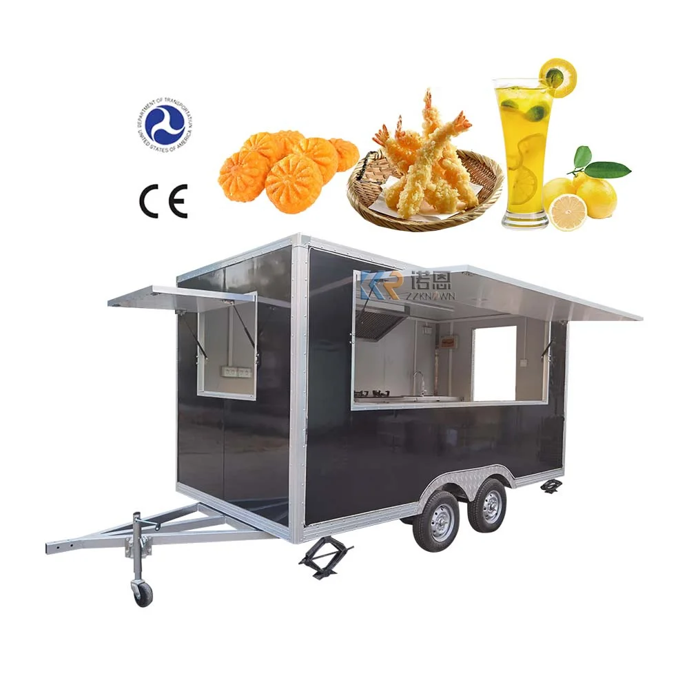 Food Trailer Most Popular Airstream Food Truck Tuk Tuk for Sale in Usa Food Vending Machine Fruit Processing Plant Fruit Carts