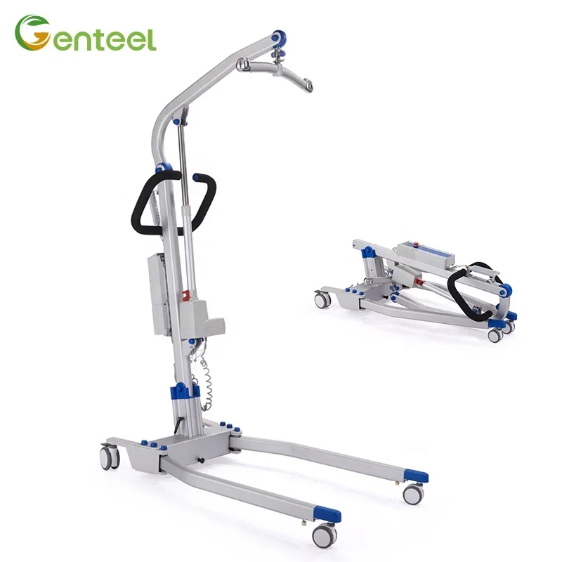 Assistive Devices Patient Transfer Lift Aluminum Adjustable Foldable Portable Patient Lift Electric Hoist For Disabled