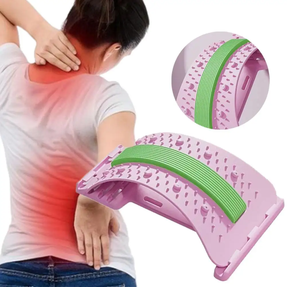 

1PCS Back Massager Stretch Lumbar Support Relaxation Spine Pain Relief Vertebral Relaxer Stretches Corrects Waist Body Recovery