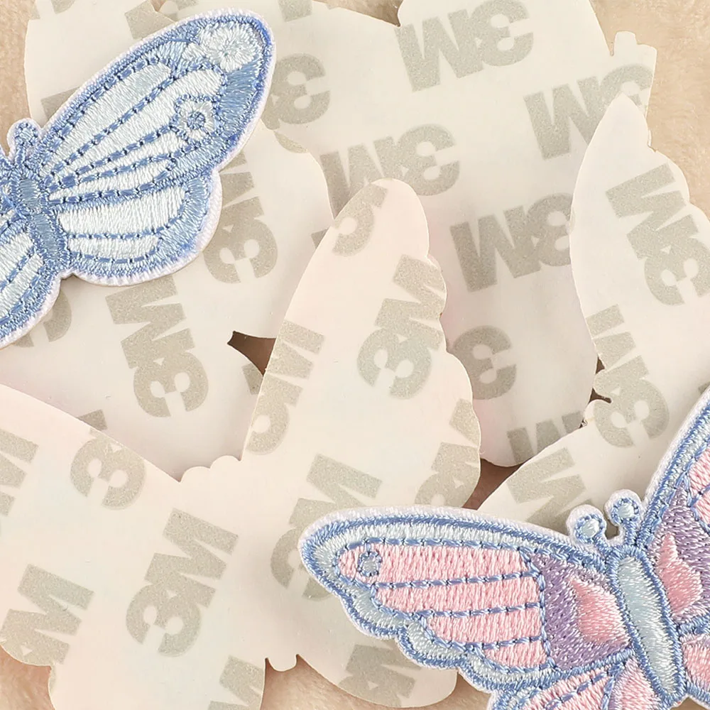 Colorful Butterfly Self-adhesive Embroidery Patches For Clothing Kids Repair Hole Embroidery Patch DIY Phone Case Knapsack Swe