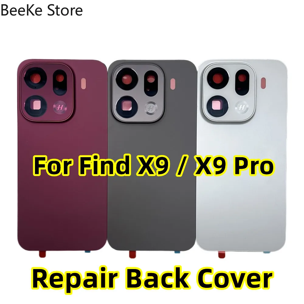 

Замена для Oppo Find X9 / X9 Pro, задний аккумулятор, стеклянная дверца, чехол для телефона + задняя крышка объектива камеры, запасные части
