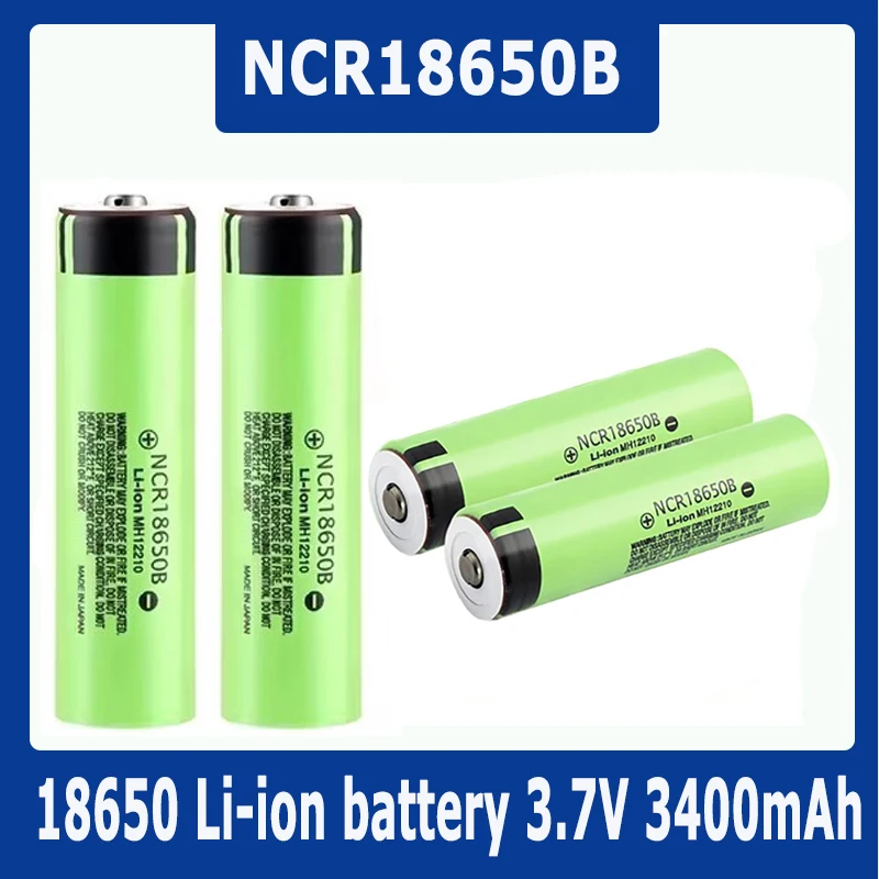 3.7V 3400mAh 18650 Battery Lithium-ion NCR18650B Rechargeable Battery Ncr18650b Battery Ncr18650b for Panasonic 3400mah