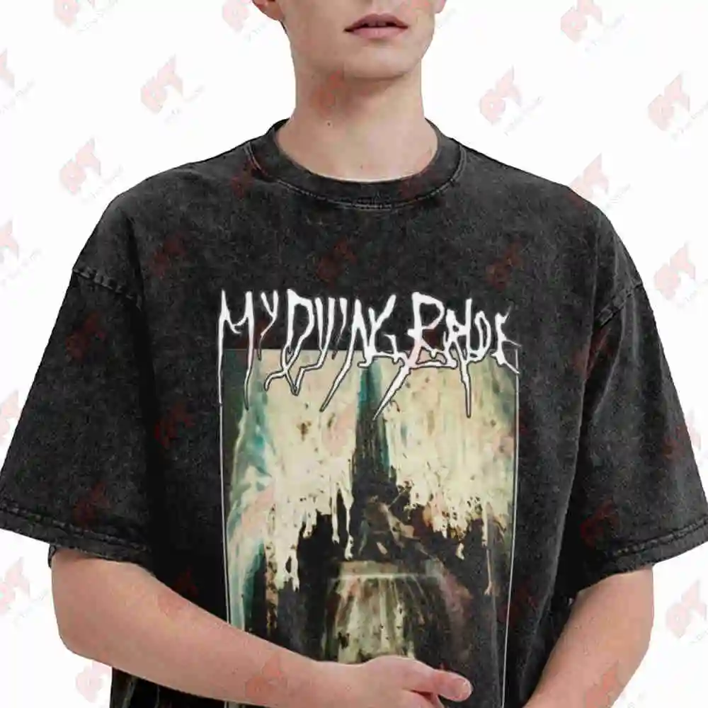 My Dying Bride Turn Loose The Swans Gothic Metal Vintage Washed Tee Pure Cotton T-Shirt