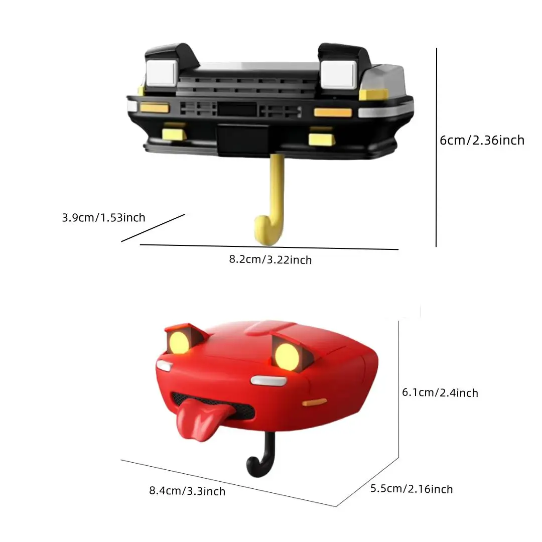 Car Creative Hook Headlight Key Storage Rack Keychain Holder for Vehicle Decoration Key Holder