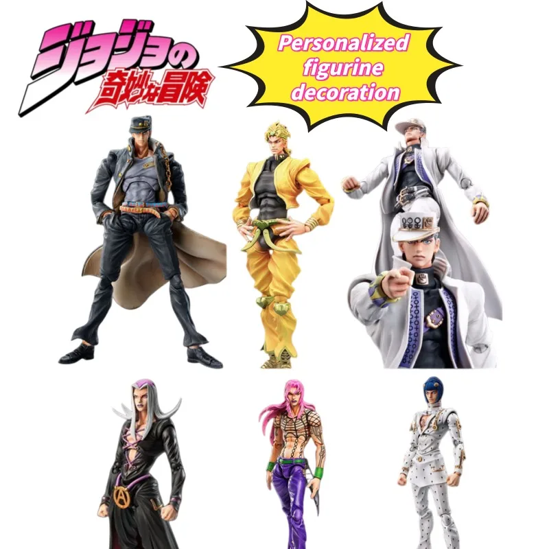 New JoJo's Bizarre Adventure Kujo Jotaro Dio Brando Josuke Higashikata Personality Hand Doll Ornament Decorative Joint Movable