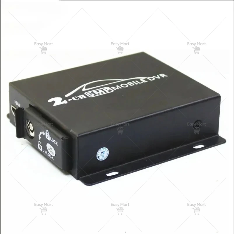 8MP Mini 2CH Vehicle Mobile Car DVR  Camera CVBS Cctv Recording Box  Video Recorder 2 Channel DVR