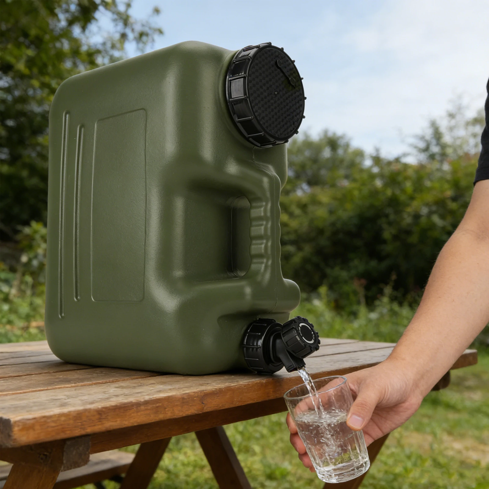 10-30L Portable Camping Water Jug With Spigot And Soap Dispenser Water Tank BPA Free Water Storage Tank For Outdoor Camping Car - view 3