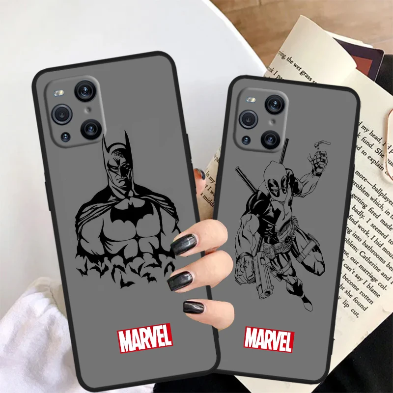 Супергерой Marvel Человек-паук для OPPO Find X6 X5 X3 A54S A5 A94 A16 A53S A57 A74 A72 A98 A78 A96 A9