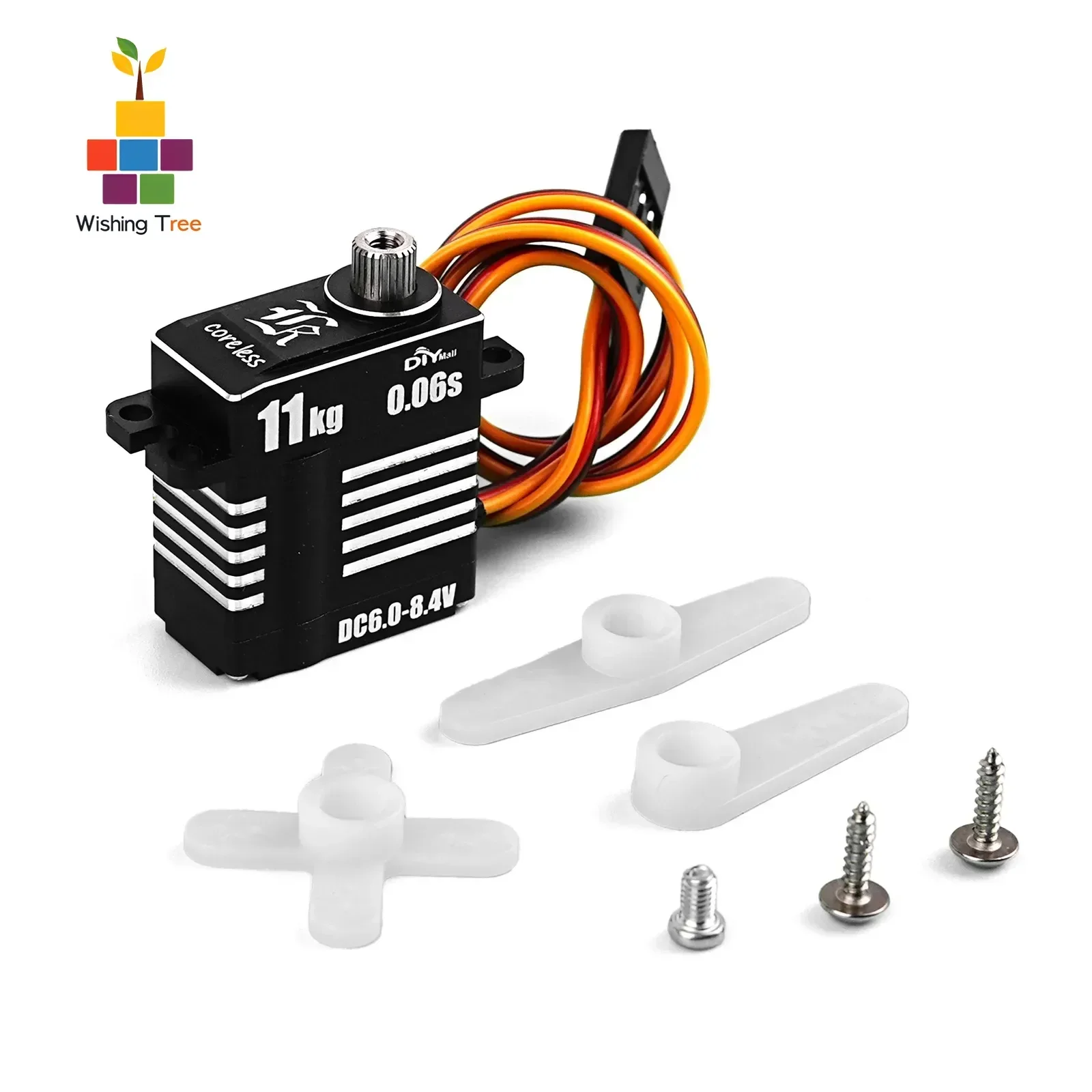RoRuS11KG Digital  Motor 8.4V 0.06S High Speed Full Metal Gear Coreless Programmable For RC Car