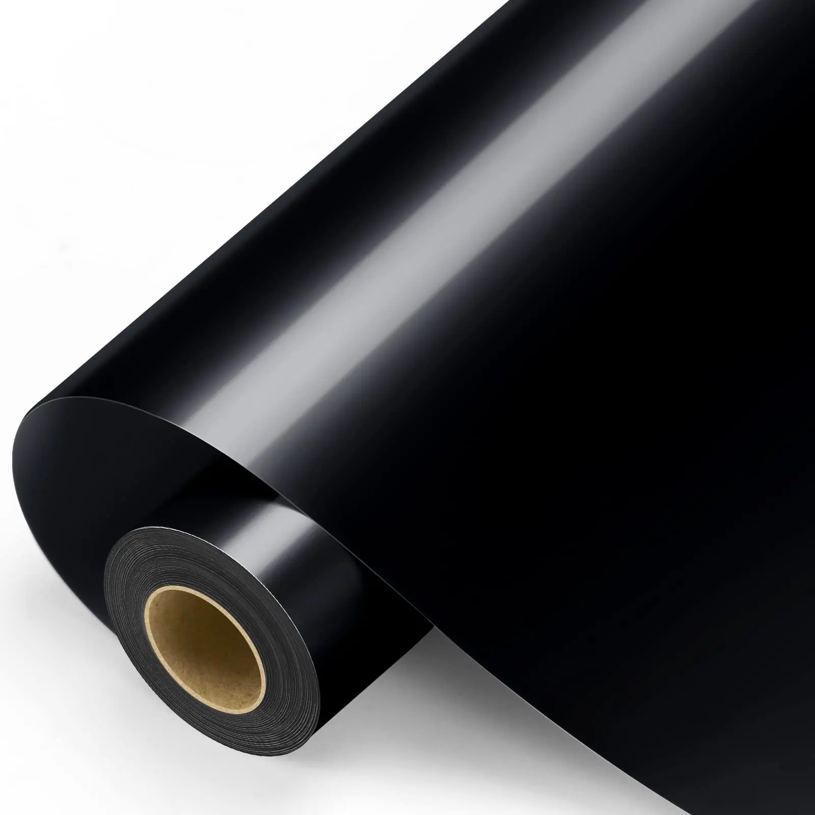 305MM*10M Black Permanent Vinyl, Black Adhesive Vinyl Roll For All Cutting Machine, Permanent Outdoor Vinyl For Decor Sticker