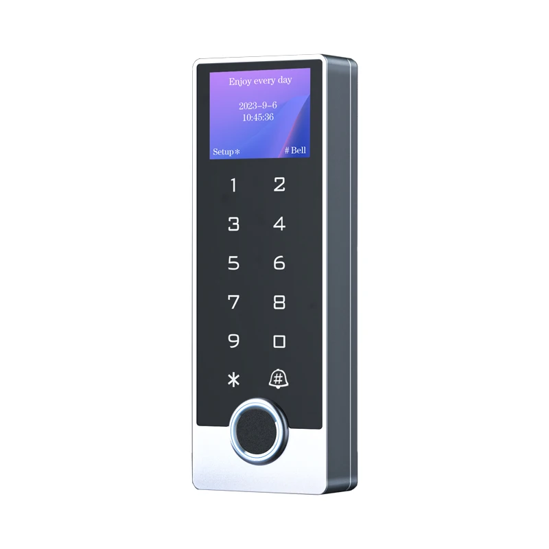 Imagem -02 - Prova Dágua Tuya Biométrico Fingerprint Access Controller Metal Rfid Card Standalone Door Access Control System com Lcd Novo à