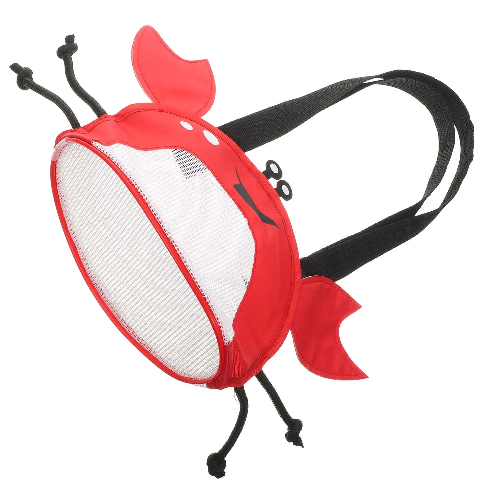 

Crab Shape Kids Mesh Beach Shell Collecting Bag Lightweight Portable Shell Organizer Tote for Outdoor Activities