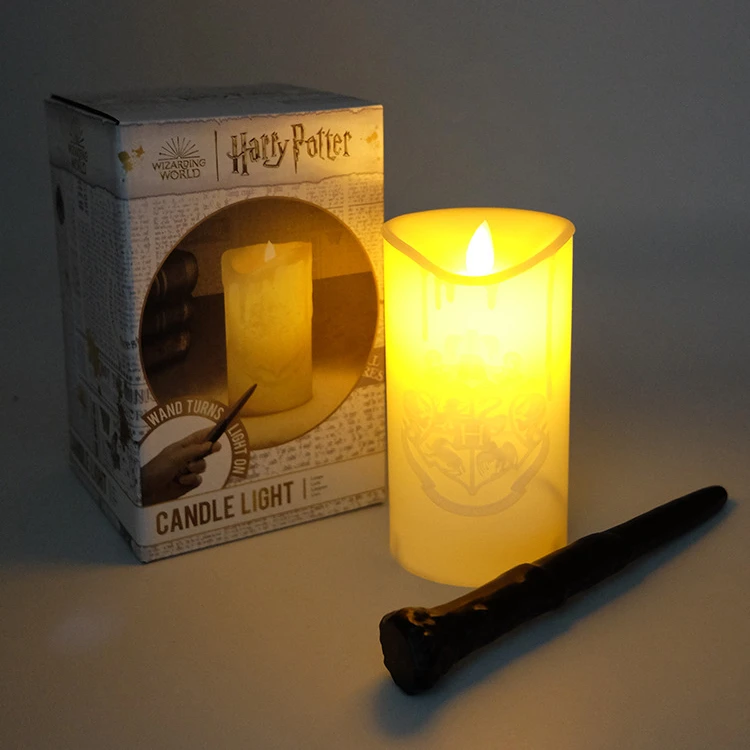 Nowy Harries Potter oryginalna świeca lampka nocna lampa stołowa ozdoba magiczna różdżka pilot lampa do sypialni kreatywna zabawka prezent