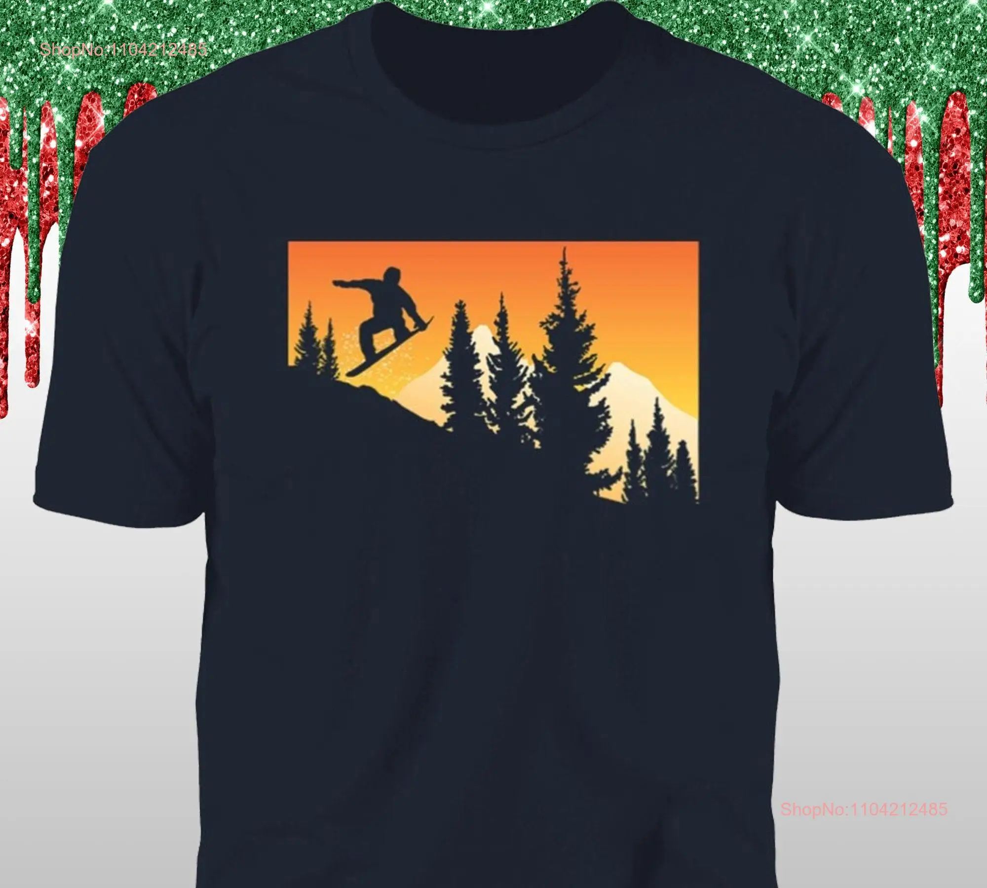 I Want To Snowboard T Shirt Closeout long or short sleeves