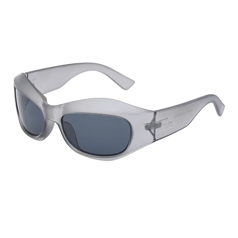 54687 große Rahmen Punk Y2K Sonnenbrille für Frauen Luxus Marke Steampunk Hip Hop Sonnenbrille Männer Vintage Oval Fahren Pilot shades