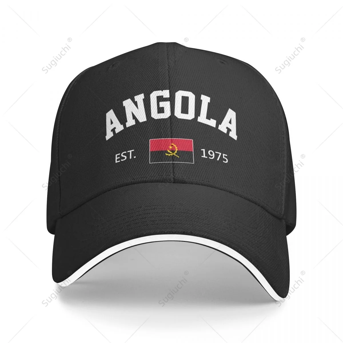 Baseball Cap Angola EST.1975 Independence Day Men Women Unisex Hip Hop Sandwich Caps Snapback Golf Hat Fishing