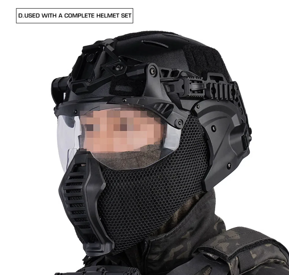 

Тактический шлем Wendy 3,0, полная защита, страйкбольный шлем, модульные очки, дизайн маски, уличный шлем для охоты, стрельбы, боевой подготовки