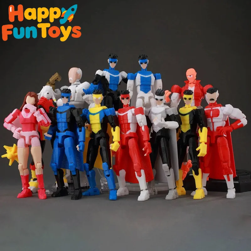 

New 3D Printe Dummy 13 Action Figures T13 Unbeatable Bulletproof Action Figure Anime Collectible Model Toy For Kids Gifts