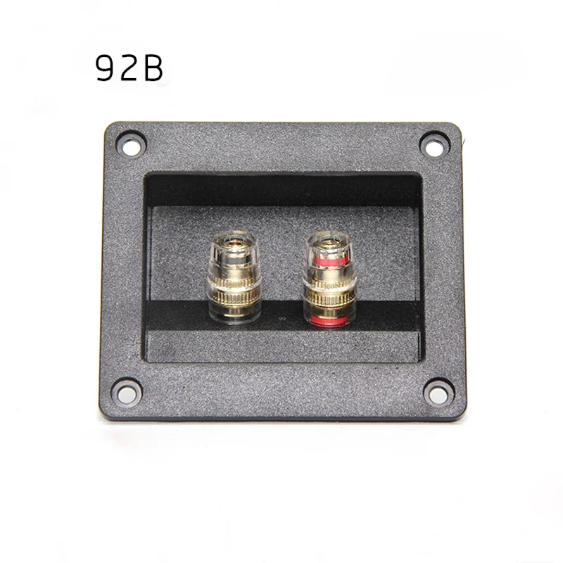 

2pcs Audio Cable Connector Panel Speaker Junction Box Two Terminal Copper Wiring Board DIY Speaker Accessories