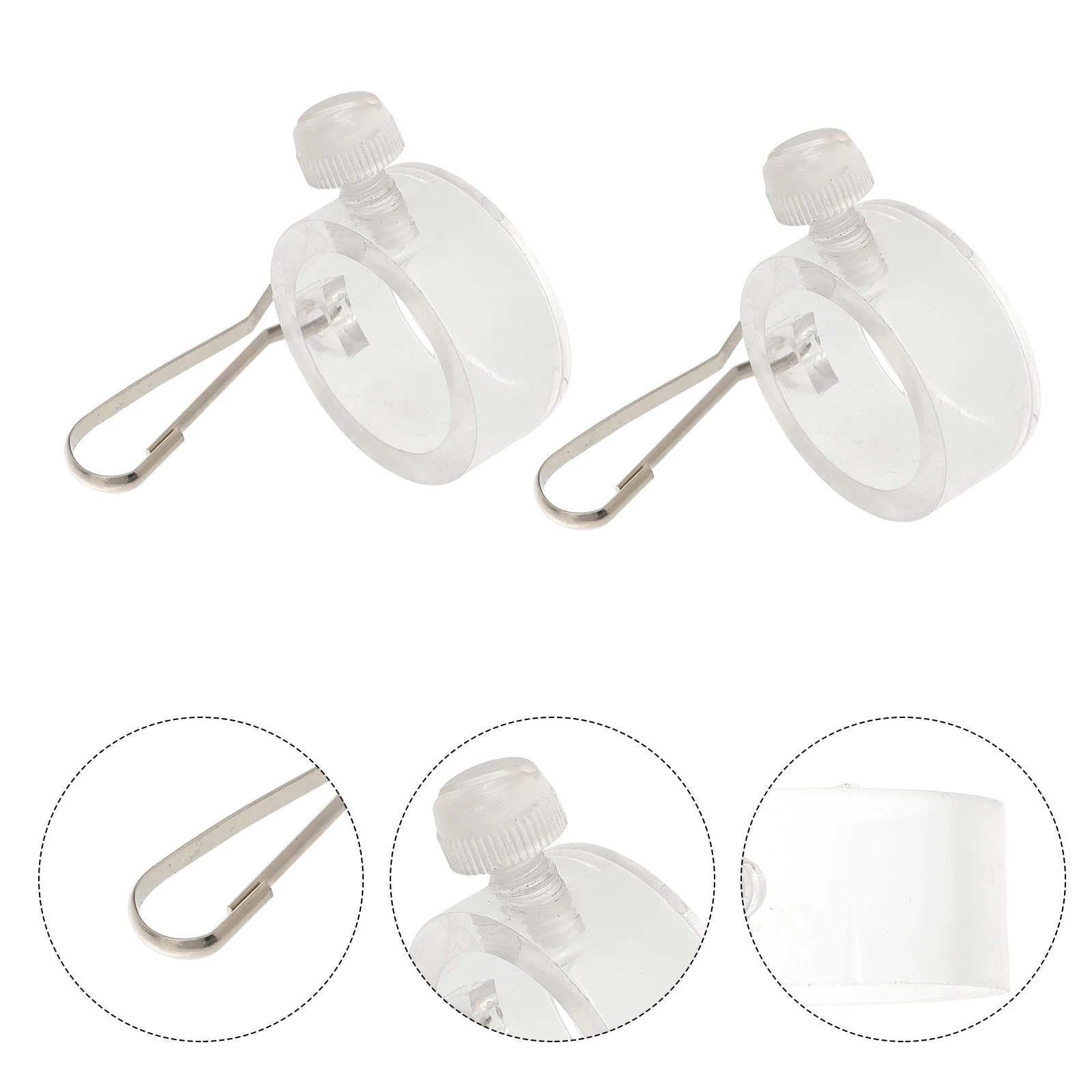 

10 pcs 1 Inch Fixed Ring Flagpole Accessories White Flag Fastener For Outdoor Banner Mounting Compatible With Standard Flags