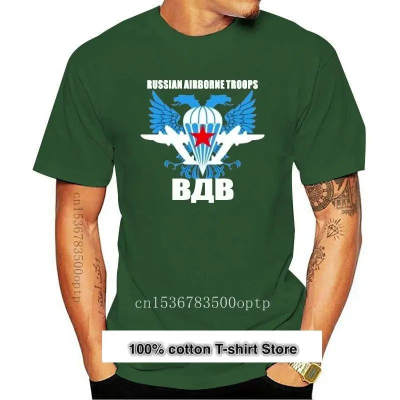 

Camiseta militar para hombres, camisa de cuello redondo de moda, color negro, de neón, Spetsnaz, Vdv, 2024, 2024, nueva