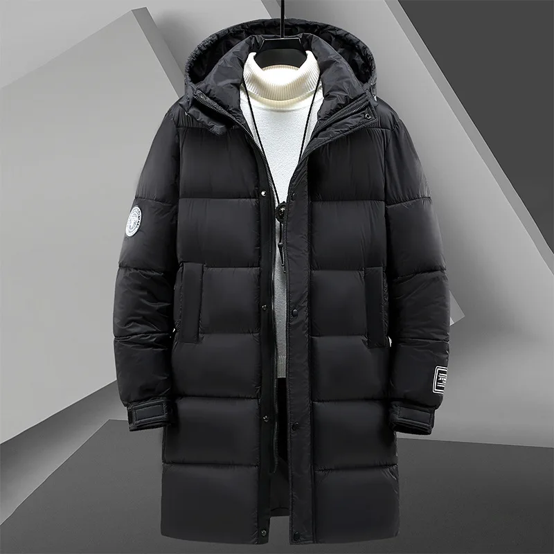 Heren Katoenen Jas Lange Jas Casual Capuchon Extra Gewicht Warm 150Kg 10xl Winterjas Heren Lange Katoenen Jas 9xl 8xl Parkas