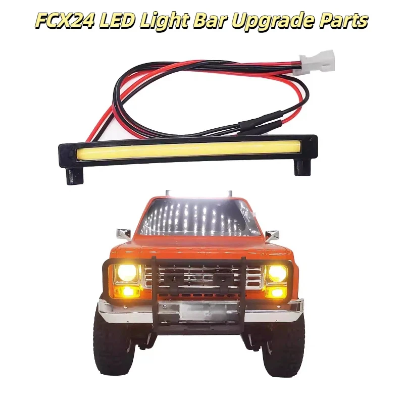 FMS FCX24 Chevrolet K5 LED Light Bar 1 24 Scale RC Crawler Modified Roof Light Remote Control Car Upgrade Accessories