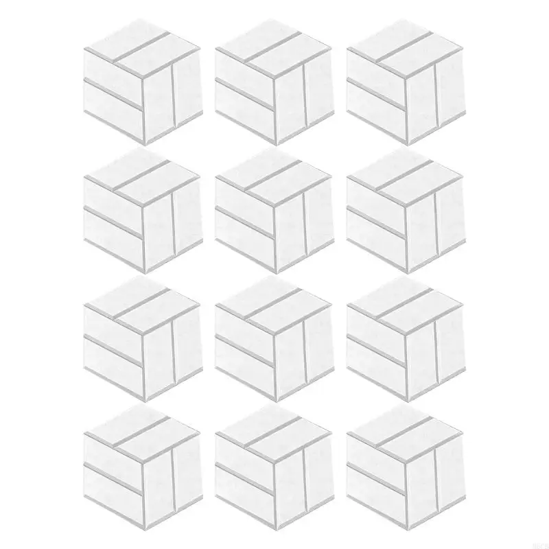 M6CB -Packung 12 hexagonaler Schaumstoffplatten Schalldichte Wandplatten Akustikfliesen Polyester Textur perfekt für Studios