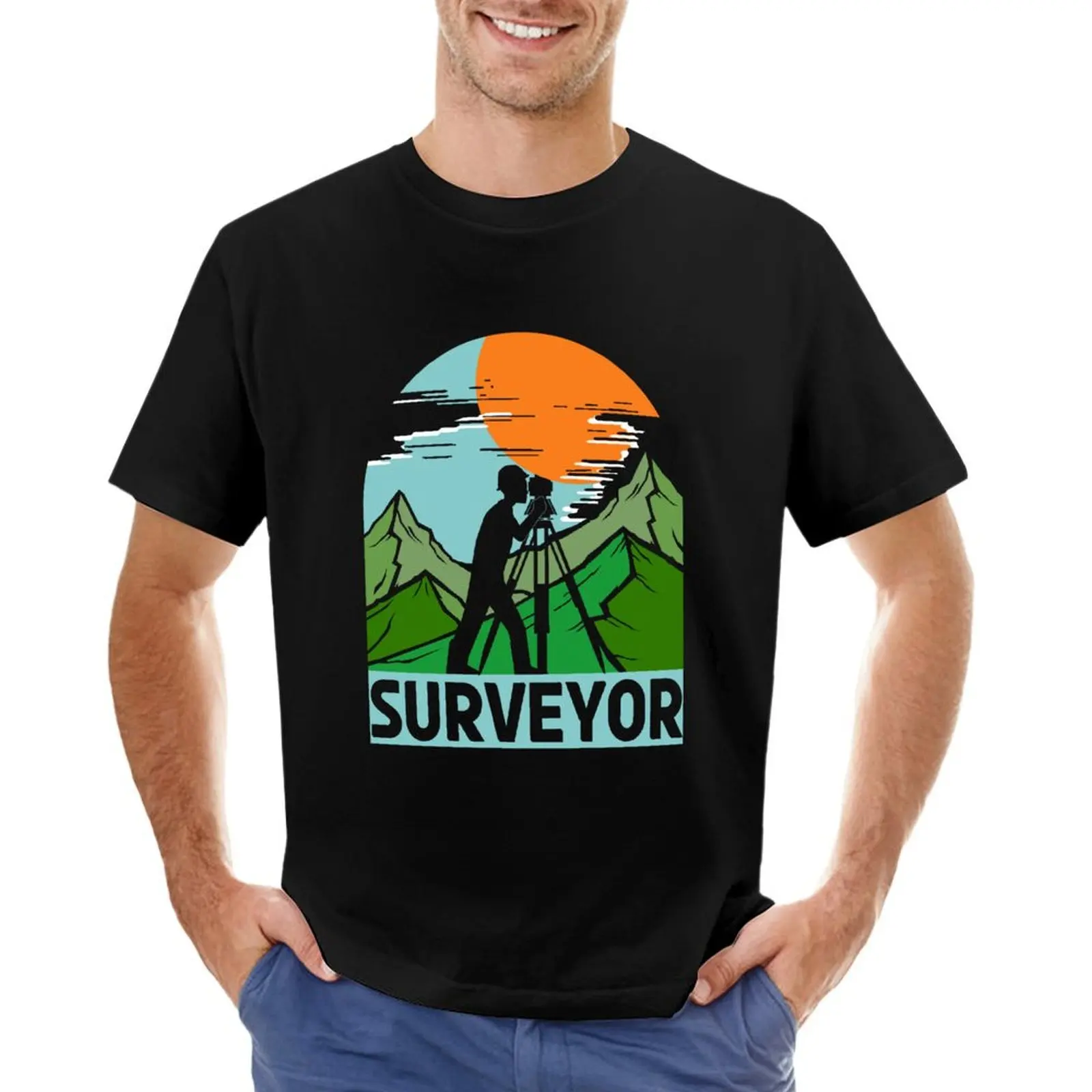 SURVEYOR T-Shirt designer shirts vintage clothes mens t shirt