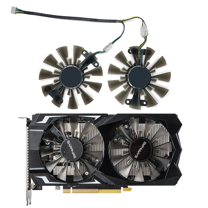 

85mm 4PIN GA91S2H RX460 R7 360GPU Graphics Card Cooler VGA Fan for Sapphire RX460 R7 360 460 Gaming Graphics Card Cooling