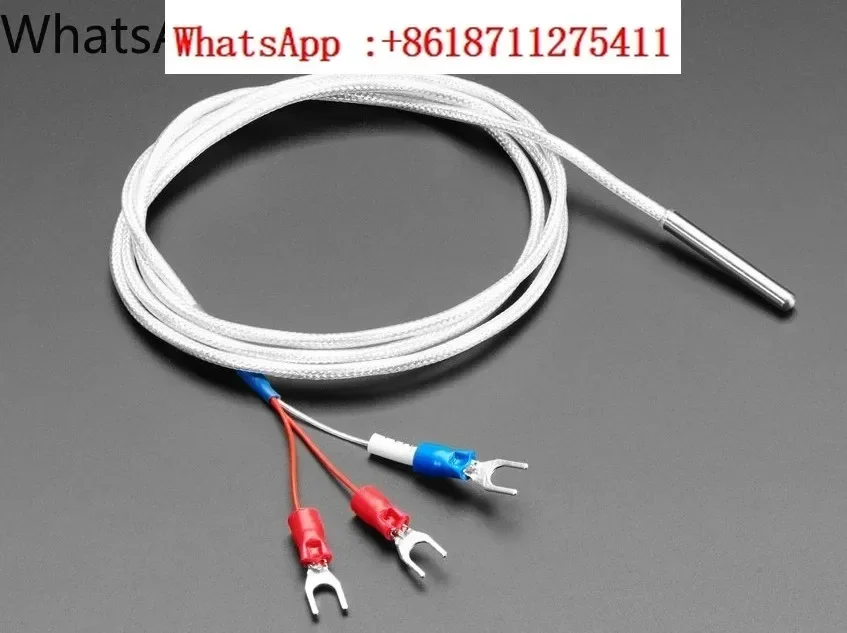 3pcs PT100 platinum RTD roll groove PT1000 temperature sensor waterproof high temperature probe