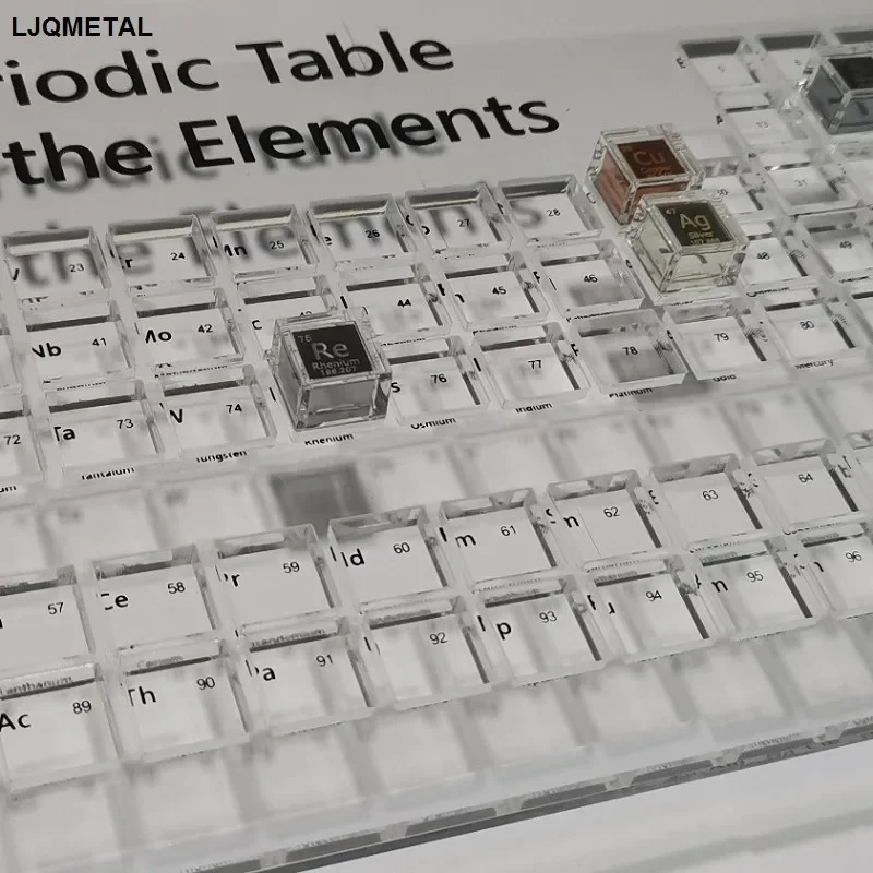 Acrylic Container for 10mm Cube Storage, Periodic Table of Elements Box