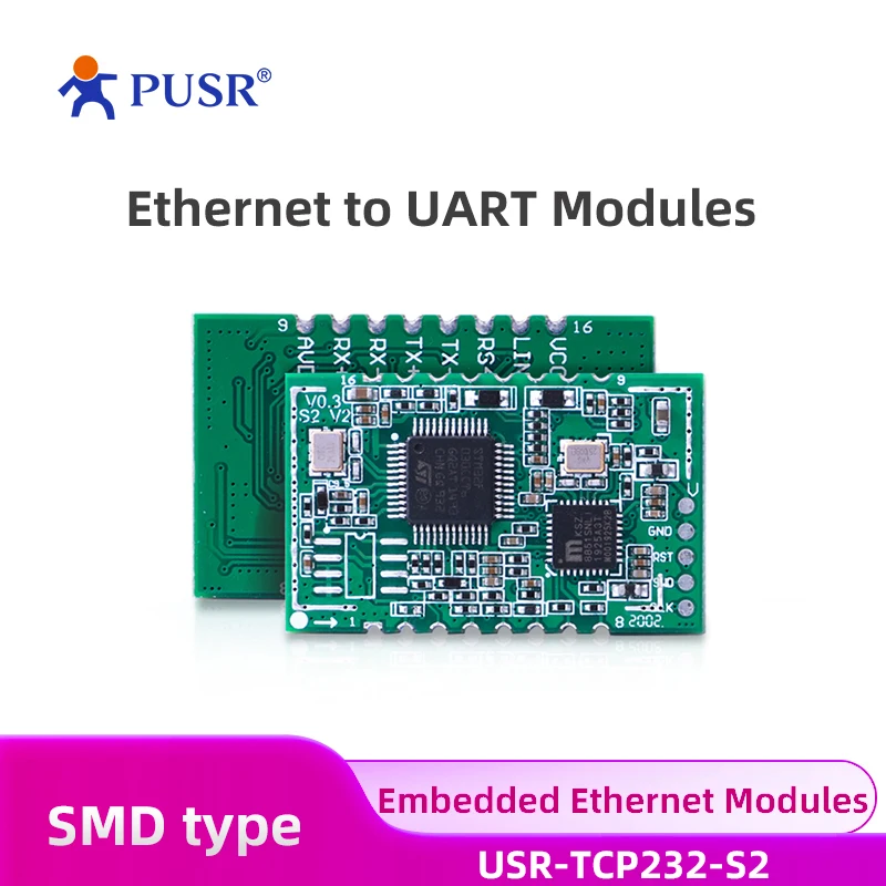 

(Price for 4 Piece)PUSR Embedded UART TTL to Ethernet TCP/IP converter Modules TCP/IP TTL USR-TCP232-S2