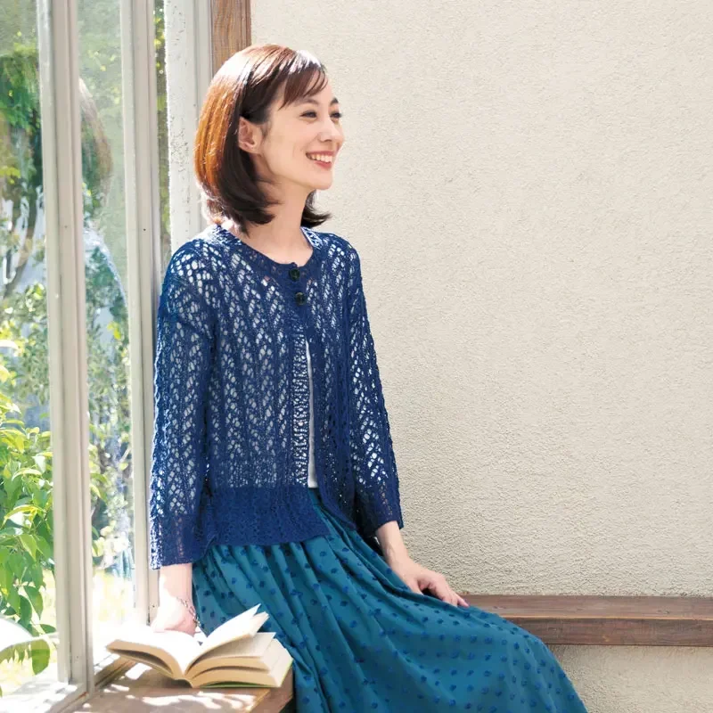 3 Books Beautiful Hand Knitting Vol.10-12 Spring And Summer Clothing Sweater Pullover Shawl Pattern Crochet Tutorial Book