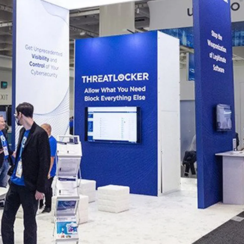 20x30 القدم المعرض التجاري عرض معرض كشك المعرض موقف SEG الألومنيوم الخلفية وحدات المعرض كشك