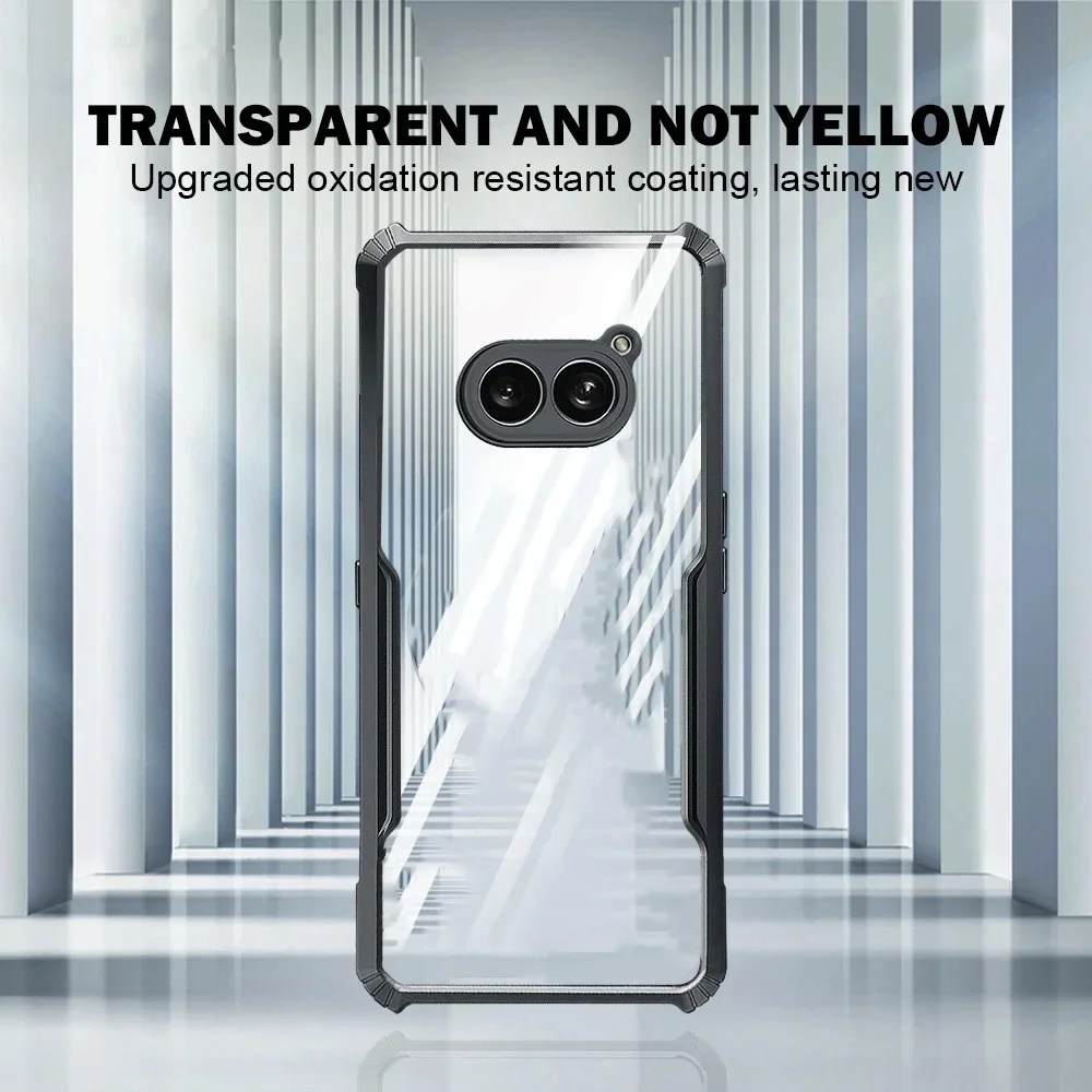 Clear Acrylic TPU Frame Back Cover For Nothing Phone (2a) Case Shockproof Bumper Armor Fundas NothingPhone (2a) Phone2A 6.7INCH