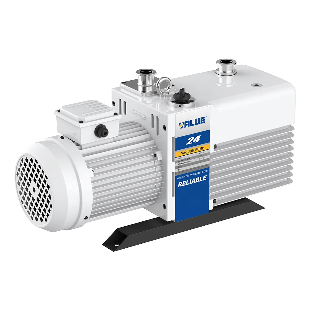 24m3/h Corrosion Resistant Two-Stage Sliding Rotary Vane Vacuum Pump 220V/380V Powered by Electricity with 0.75kw Power