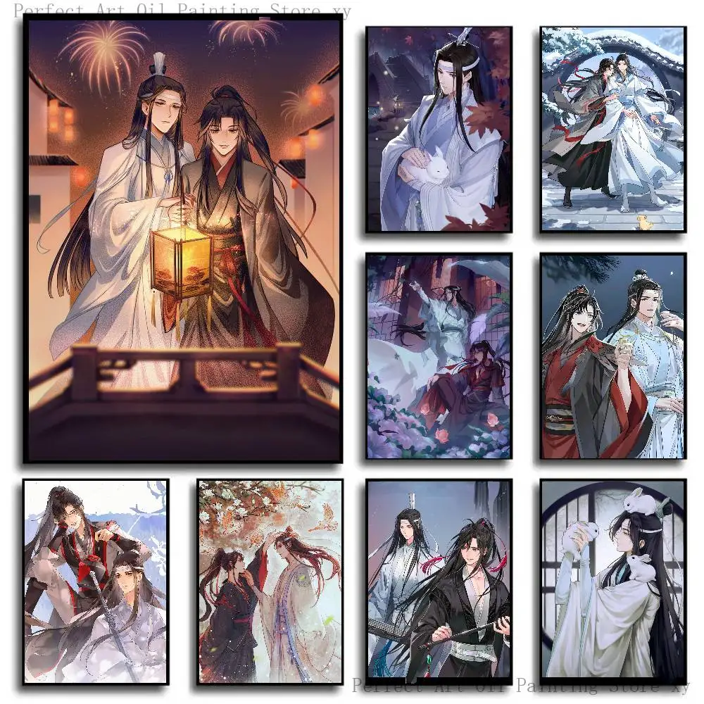 Anime Grandmaster Mo Dao Zu Shi MDZS Posters Living Room Bar Cafe Quality Canvas Vintage Style Comics Painting Art Home Wall