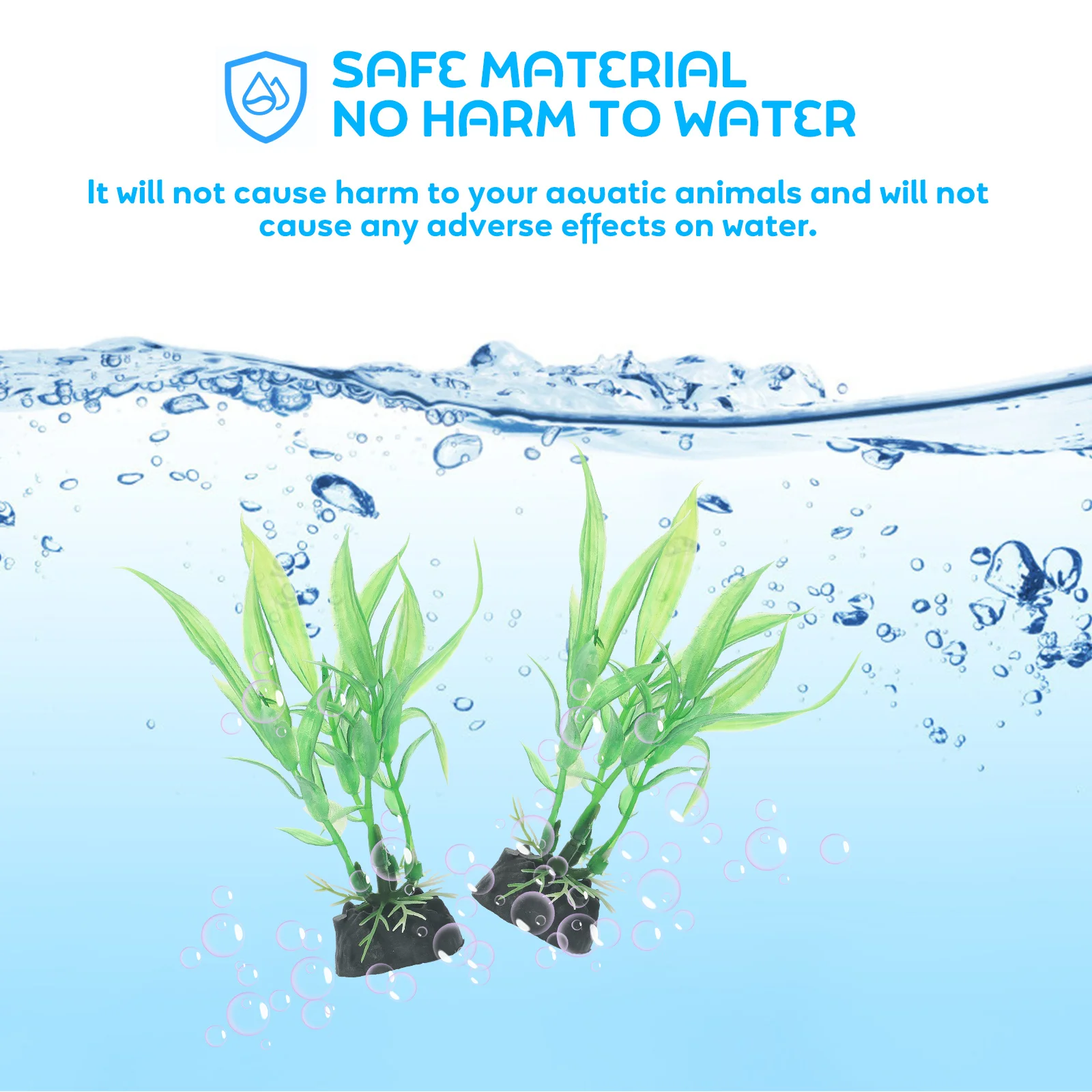

20pcs Water Grass Decors Artificial Aquarium Plants Realistic Fish Hiding For Betta Tank Decorations Freshwater Aquarium Plants