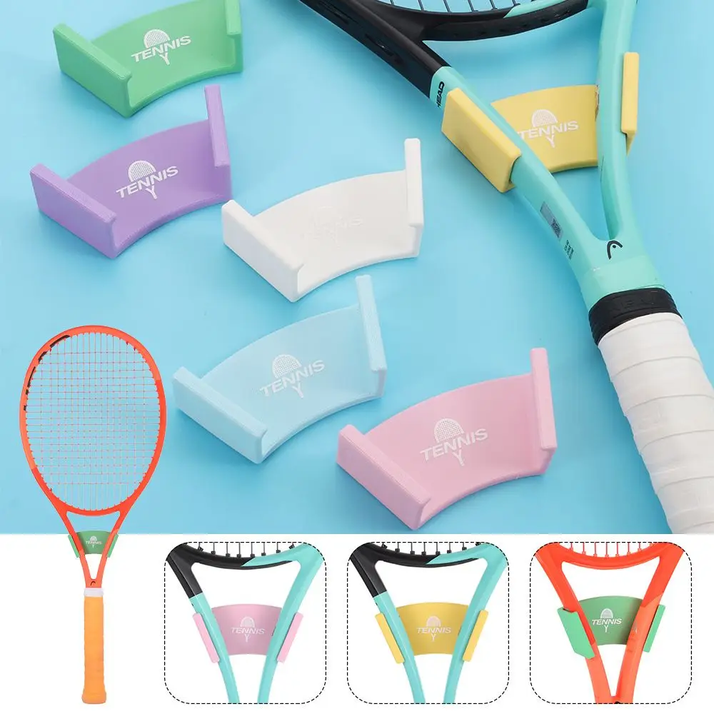 벽걸이형 테니스 라켓 벽걸이 플라스틱 무타공 배드민턴 라켓 홀더 자가 접착 내구성