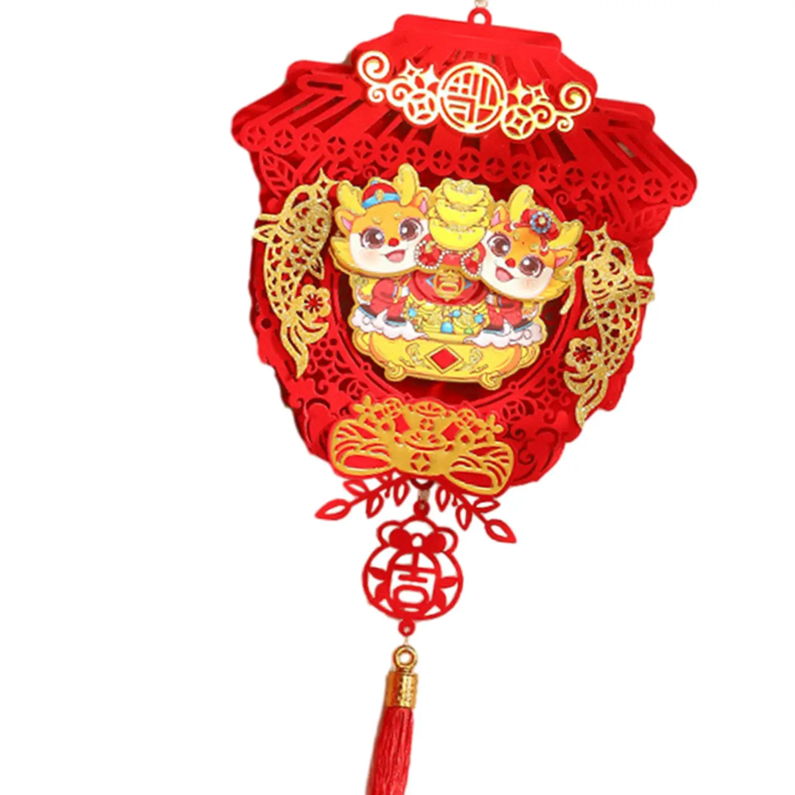 2024 Dragon Door Sign Holiday Window Celebration Party Supplies Office Chinese