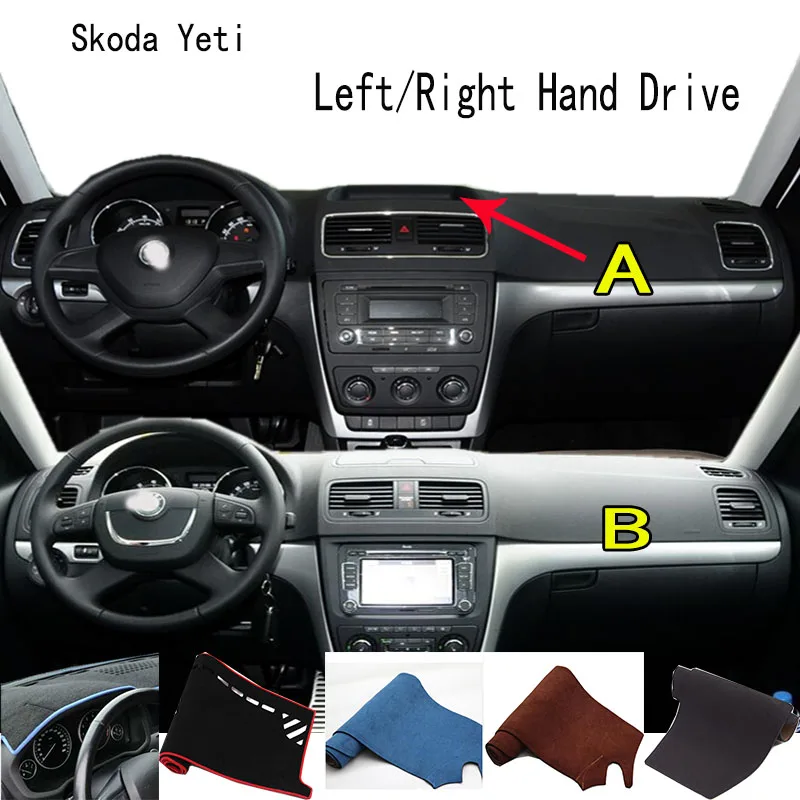 

For Skoda Yeti Urban Accessories Dashboard Cover Instrument Panel Dash Mat Dashmat Protective Pad